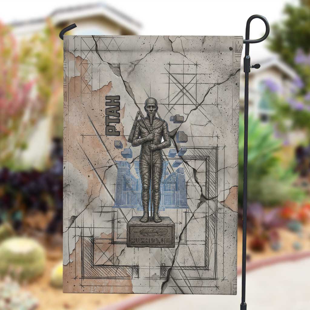 Ptah Egyptian Garden Flag God of Crafts Architecture Tools Fashioner of the Earth