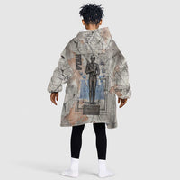 Ptah Egyptian Kid Wearable Blanket Hoodie God of Crafts Architecture Tools Fashioner of the Earth