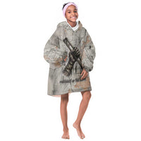 Ptah Egyptian Kid Wearable Blanket Hoodie God of Crafts Architecture Tools Fashioner of the Earth