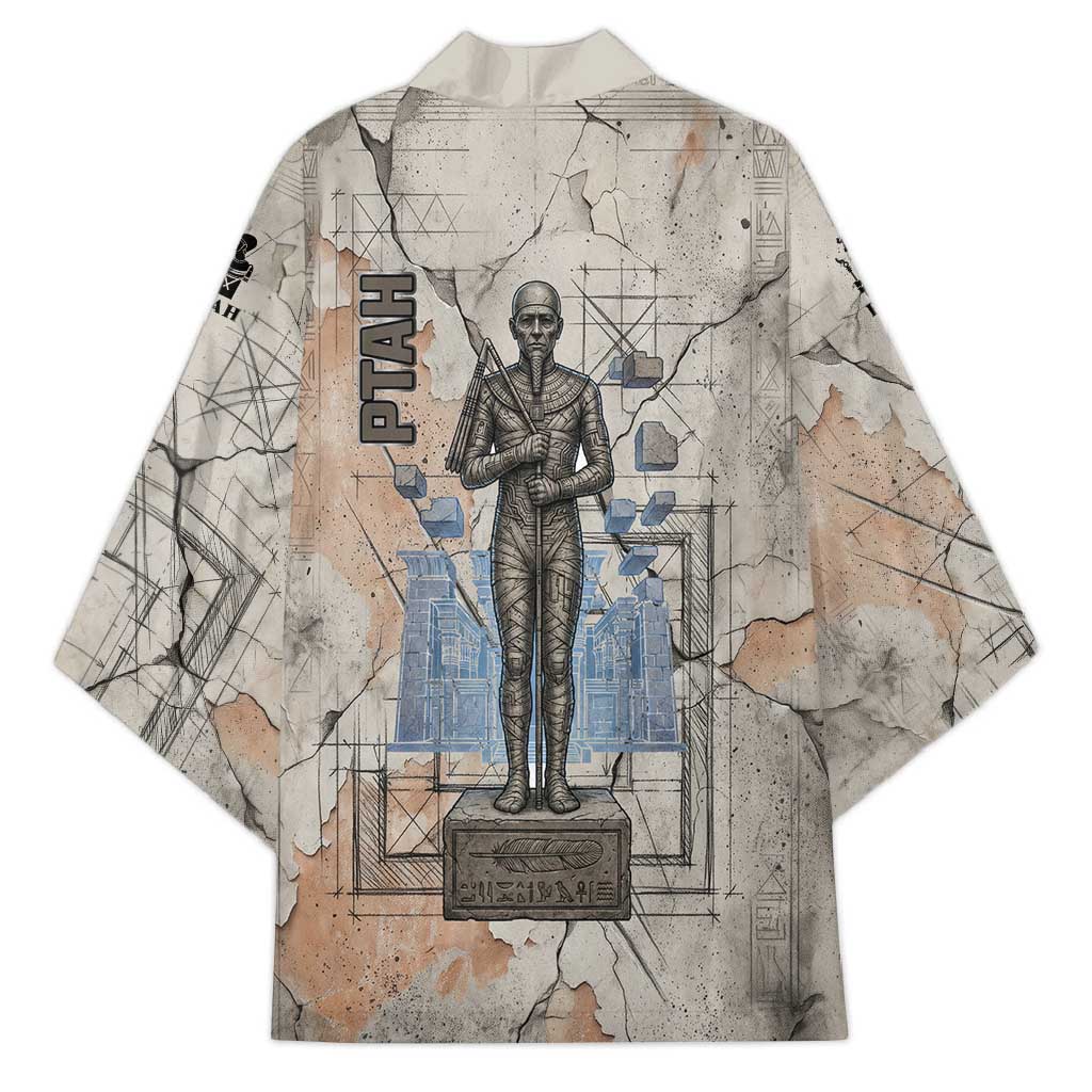 Ptah Egyptian Kimono God of Crafts Architecture Tools Fashioner of the Earth