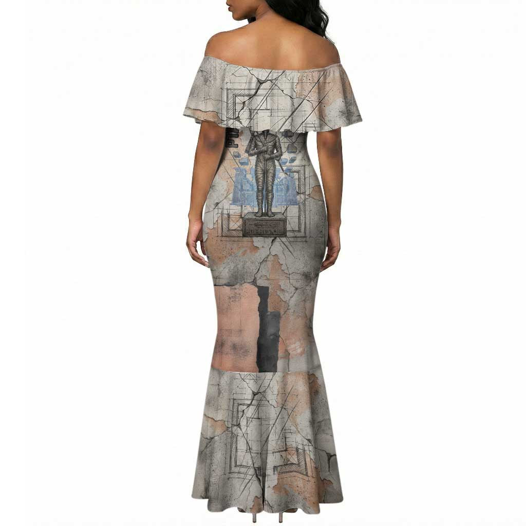 Ptah Egyptian Mermaid Dress God of Crafts Architecture Tools Fashioner of the Earth