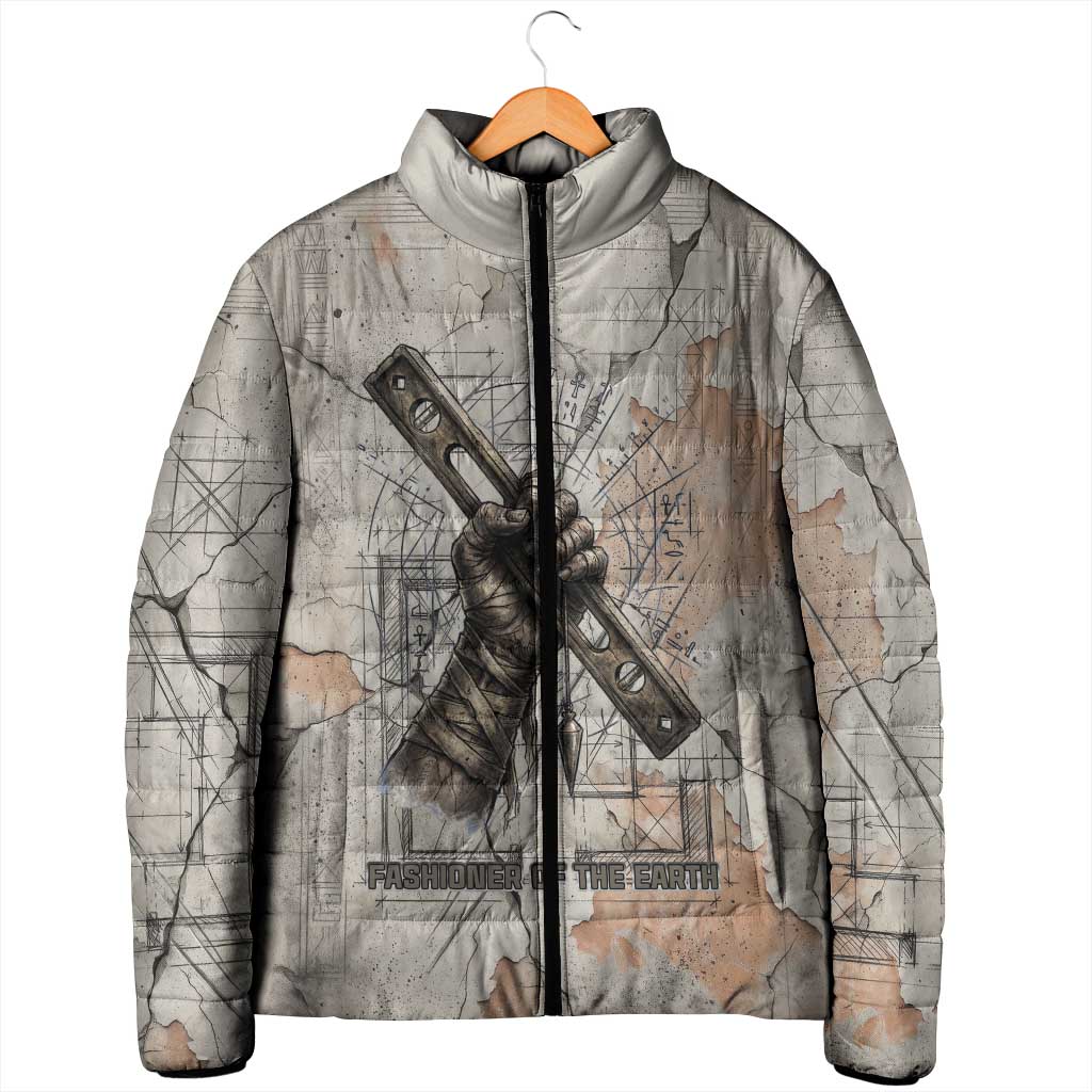Ptah Egyptian Padded Jacket God of Crafts Architecture Tools Fashioner of the Earth