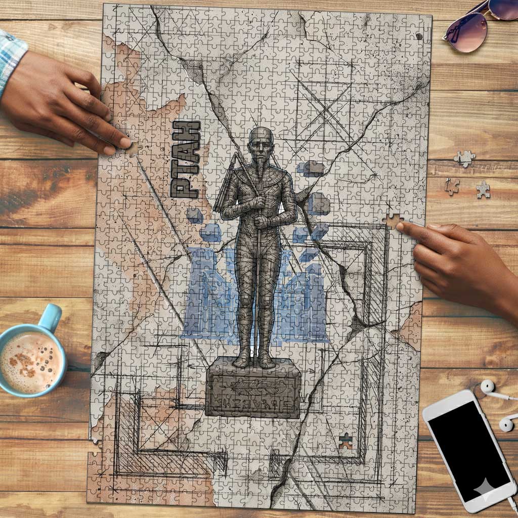 Ptah Egyptian Puzzle God of Crafts Architecture Tools Fashioner of the Earth