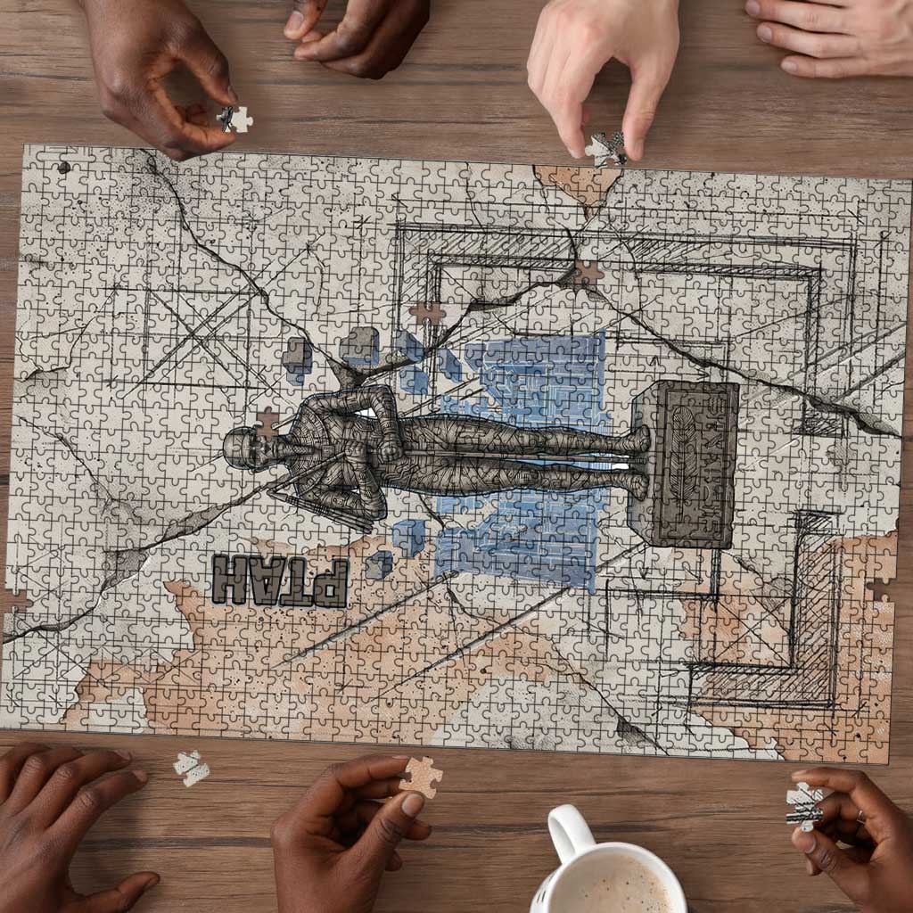 Ptah Egyptian Puzzle God of Crafts Architecture Tools Fashioner of the Earth
