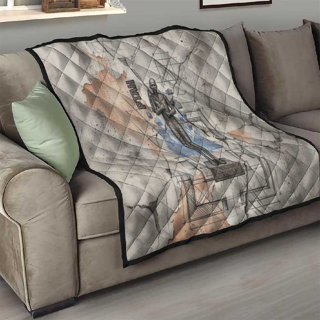 Ptah Egyptian Quilt God of Crafts Architecture Tools Fashioner of the Earth