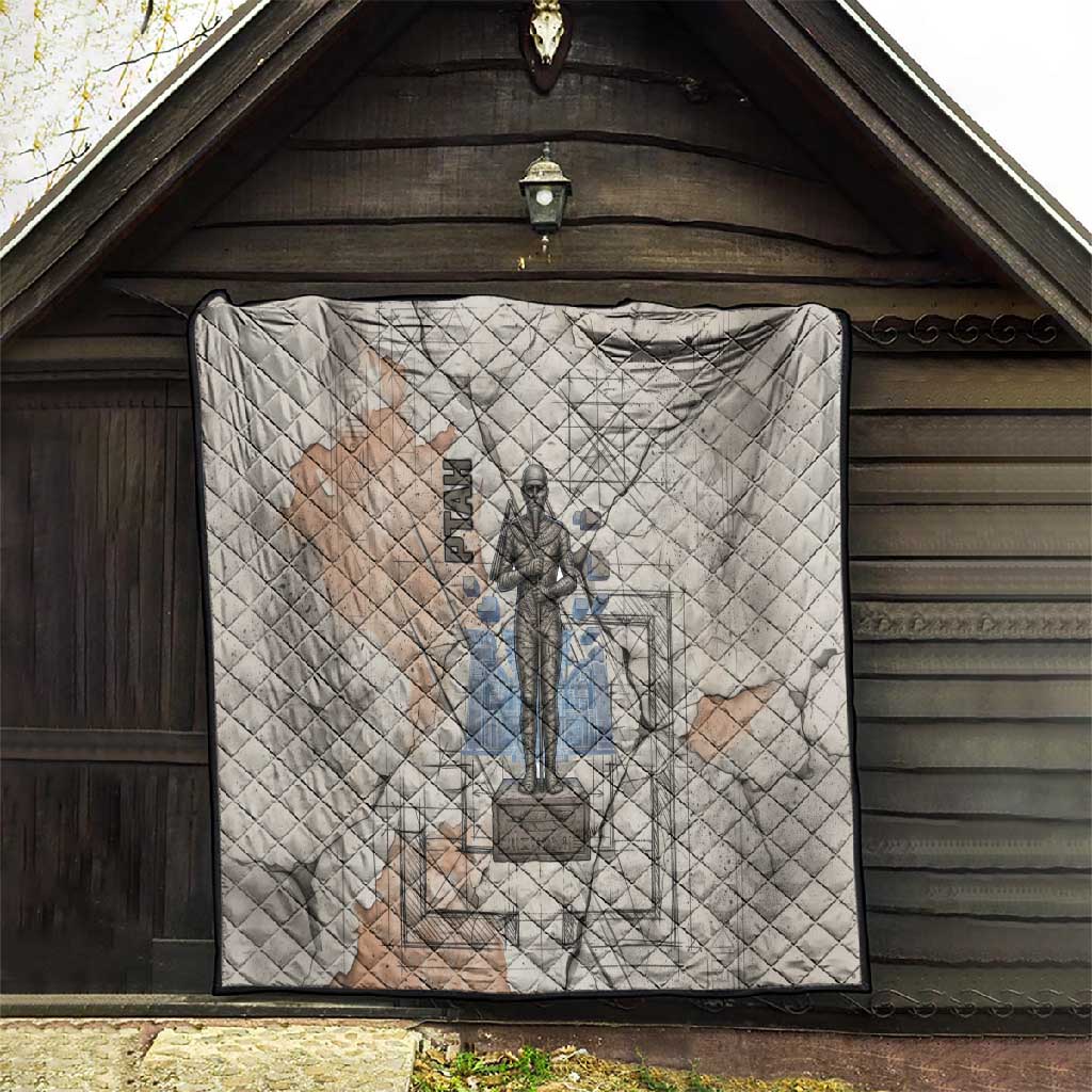 Ptah Egyptian Quilt God of Crafts Architecture Tools Fashioner of the Earth