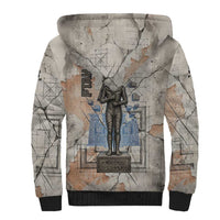Ptah Egyptian Sherpa Hoodie God of Crafts Architecture Tools Fashioner of the Earth