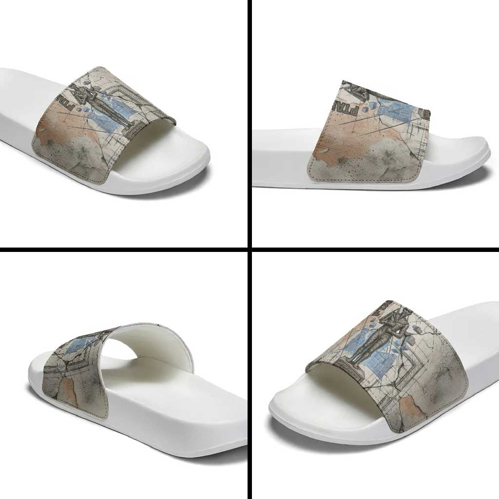 Ptah Egyptian Slide Sandals God of Crafts Architecture Tools Fashioner of the Earth