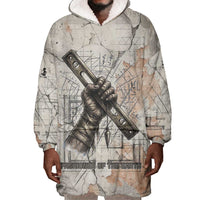 Ptah Egyptian Wearable Blanket Hoodie God of Crafts Architecture Tools Fashioner of the Earth