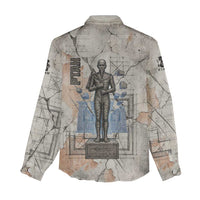 Ptah Egyptian Women Casual Shirt God of Crafts Architecture Tools Fashioner of the Earth