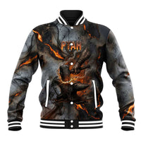 Ptah Egyptian Baseball Jacket God of Creation Great Artificer Hammer - Anvil Fire Forged