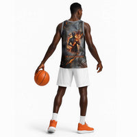 Ptah Egyptian Basketball Jersey God of Creation Great Artificer Hammer - Anvil Fire Forged