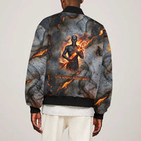 Ptah Egyptian Bomber Jacket God of Creation Great Artificer Hammer - Anvil Fire Forged