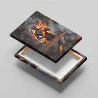 Ptah Egyptian Canvas Wall Art God of Creation Great Artificer Hammer - Anvil Fire Forged