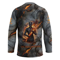 Ptah Egyptian Hockey Jersey God of Creation Great Artificer Hammer - Anvil Fire Forged