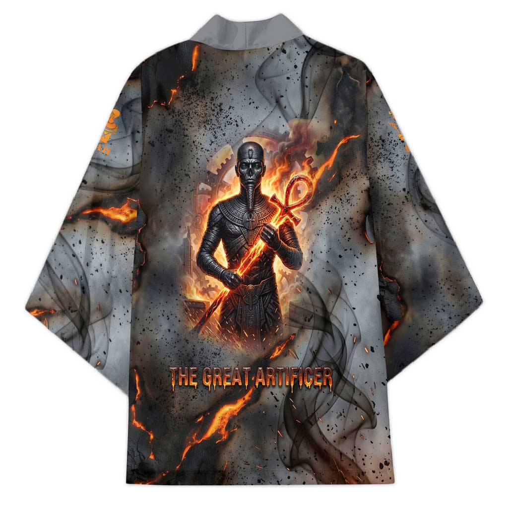 Ptah Egyptian Kimono God of Creation Great Artificer Hammer - Anvil Fire Forged