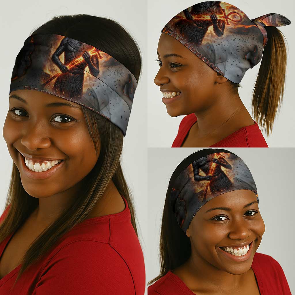 Ptah Egyptian Neck Gaiter God of Creation Great Artificer Hammer - Anvil Fire Forged