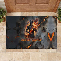 Ptah Egyptian Rubber Doormat God of Creation Great Artificer Hammer - Anvil Fire Forged