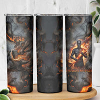 Ptah Egyptian Skinny Tumbler God of Creation Great Artificer Hammer - Anvil Fire Forged