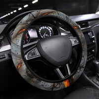 Ptah Egyptian Steering Wheel Cover God of Creation Great Artificer Hammer - Anvil Fire Forged
