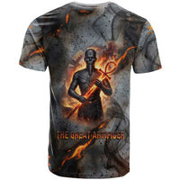 Ptah Egyptian T shirt God of Creation Great Artificer Hammer - Anvil Fire Forged