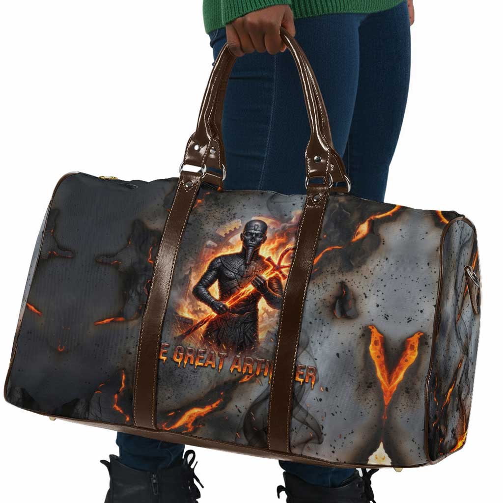Ptah Egyptian Travel Bag God of Creation Great Artificer Hammer - Anvil Fire Forged
