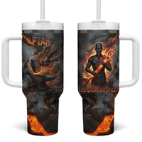 Ptah Egyptian Tumbler With Handle God of Creation Great Artificer Hammer - Anvil Fire Forged