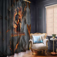 Ptah Egyptian Window Curtain God of Creation Great Artificer Hammer - Anvil Fire Forged