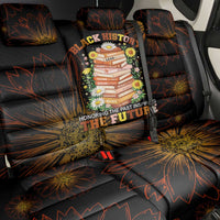 Black History Month Black African American Teachers Back Car Seat Cover Afrocentric Floral Art with Motivational Typography