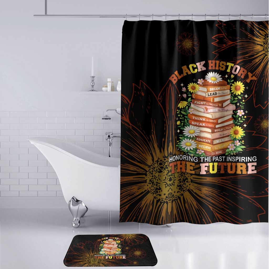 Black History Month Black African American Teachers Bathroom Set Afrocentric Floral Art with Motivational Typography