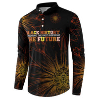Black History Month Black African American Teachers Button Sweatshirt Afrocentric Floral Art with Motivational Typography