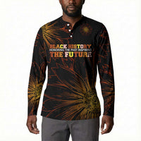 Black History Month Black African American Teachers Button Sweatshirt Afrocentric Floral Art with Motivational Typography