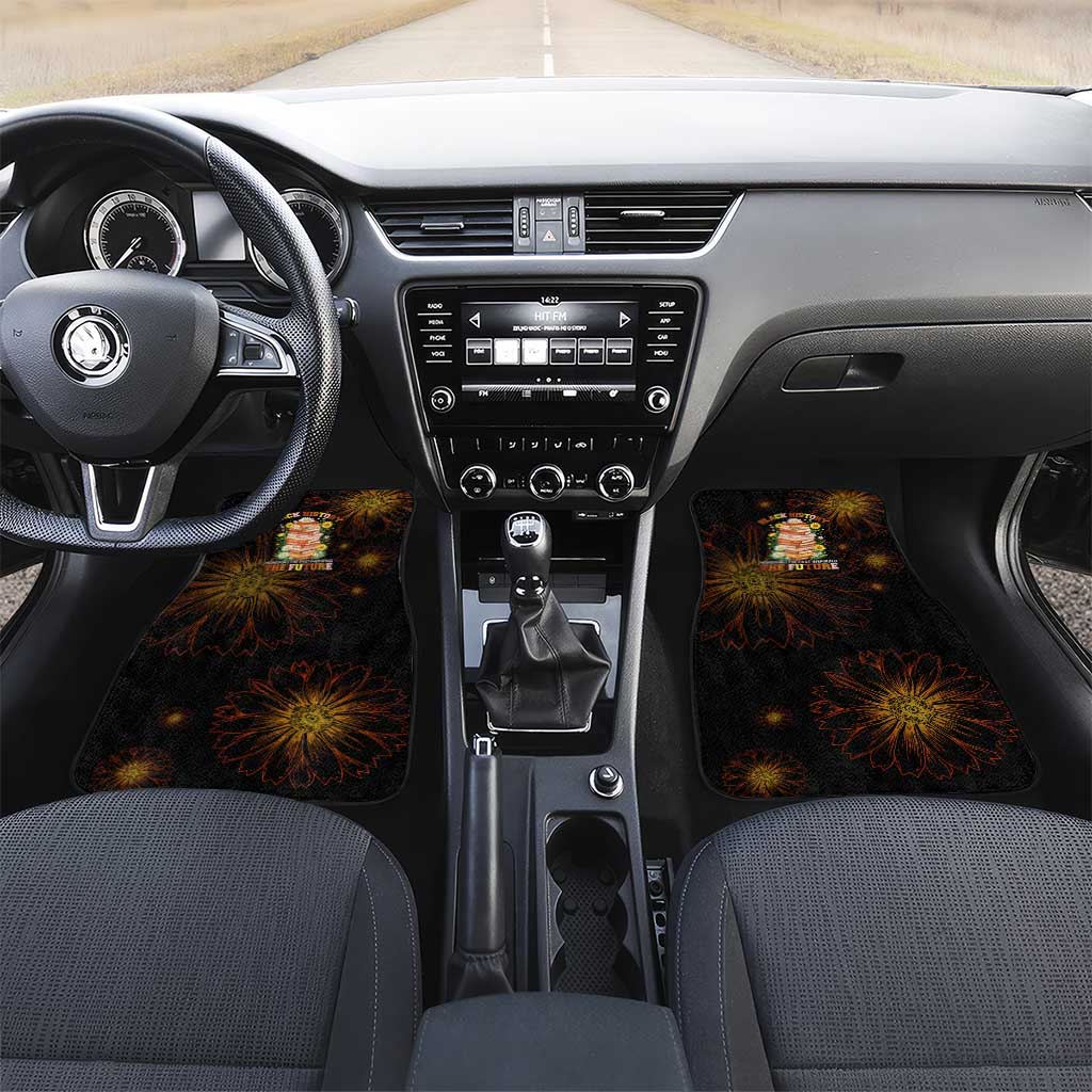 Black History Month Black African American Teachers Car Mats Afrocentric Floral Art with Motivational Typography