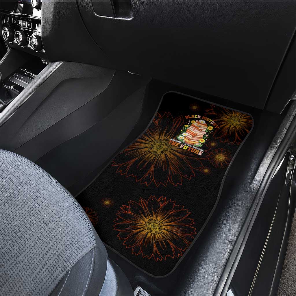Black History Month Black African American Teachers Car Mats Afrocentric Floral Art with Motivational Typography