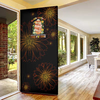 Black History Month Black African American Teachers Door Cover Afrocentric Floral Art with Motivational Typography