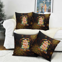 Black History Month Black African American Teachers Pillow Cover Afrocentric Floral Art with Motivational Typography