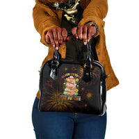 Black History Month Black African American Teachers Shoulder Handbag Afrocentric Floral Art with Motivational Typography