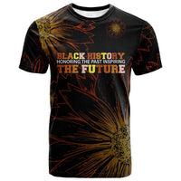 Black History Month Black African American Teachers T shirt Afrocentric Floral Art with Motivational Typography