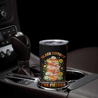 Black History Month Black African American Teachers Tumbler Cup Afrocentric Floral Art with Motivational Typography
