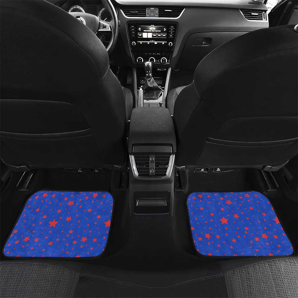 Puerto Rico Coquí Frog Football Fan Car Mats Whimsical Cartoon Style with Patriotic Elements