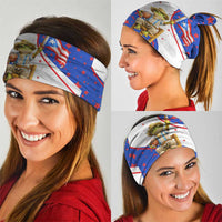 Puerto Rico Coquí Frog Football Fan Neck Gaiter Whimsical Cartoon Style with Patriotic Elements