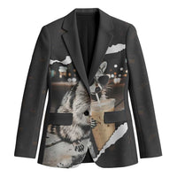 Cool Raccoon Drinking Iced Coffee Blazer Funny Animal Meme Urban Night Photography