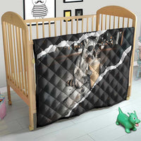 Cool Raccoon Drinking Iced Coffee Quilt Funny Animal Meme Urban Night Photography