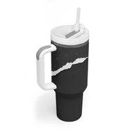 Cool Raccoon Drinking Iced Coffee Tumbler With Handle Funny Animal Meme Urban Night Photography