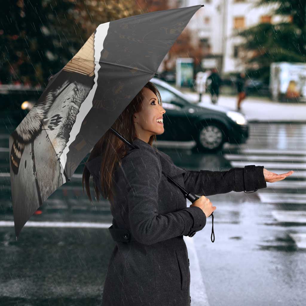 Cool Raccoon Drinking Iced Coffee Umbrella Funny Animal Meme Urban Night Photography