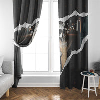 Cool Raccoon Drinking Iced Coffee Window Curtain Funny Animal Meme Urban Night Photography