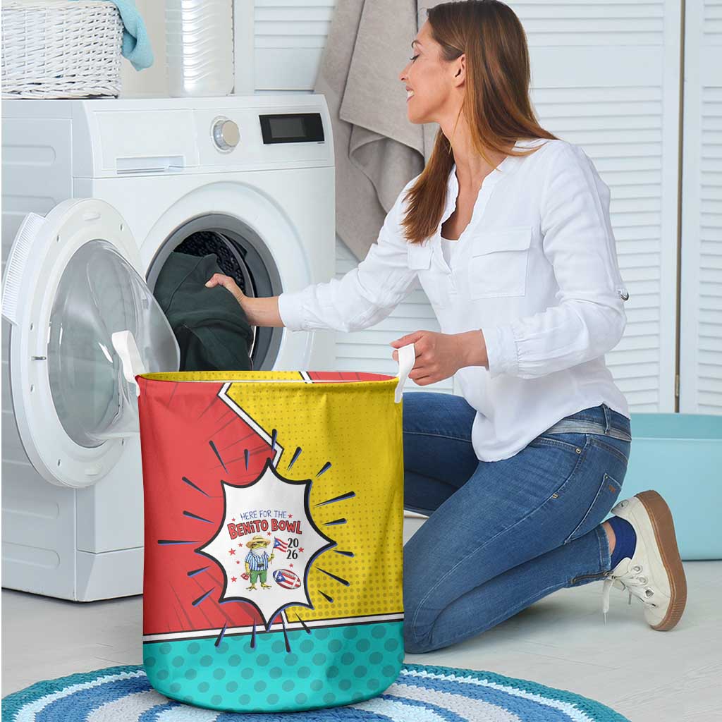 Benito Bowl Puerto Rican Frog Laundry Basket Playful Pop‑Culture Game Day