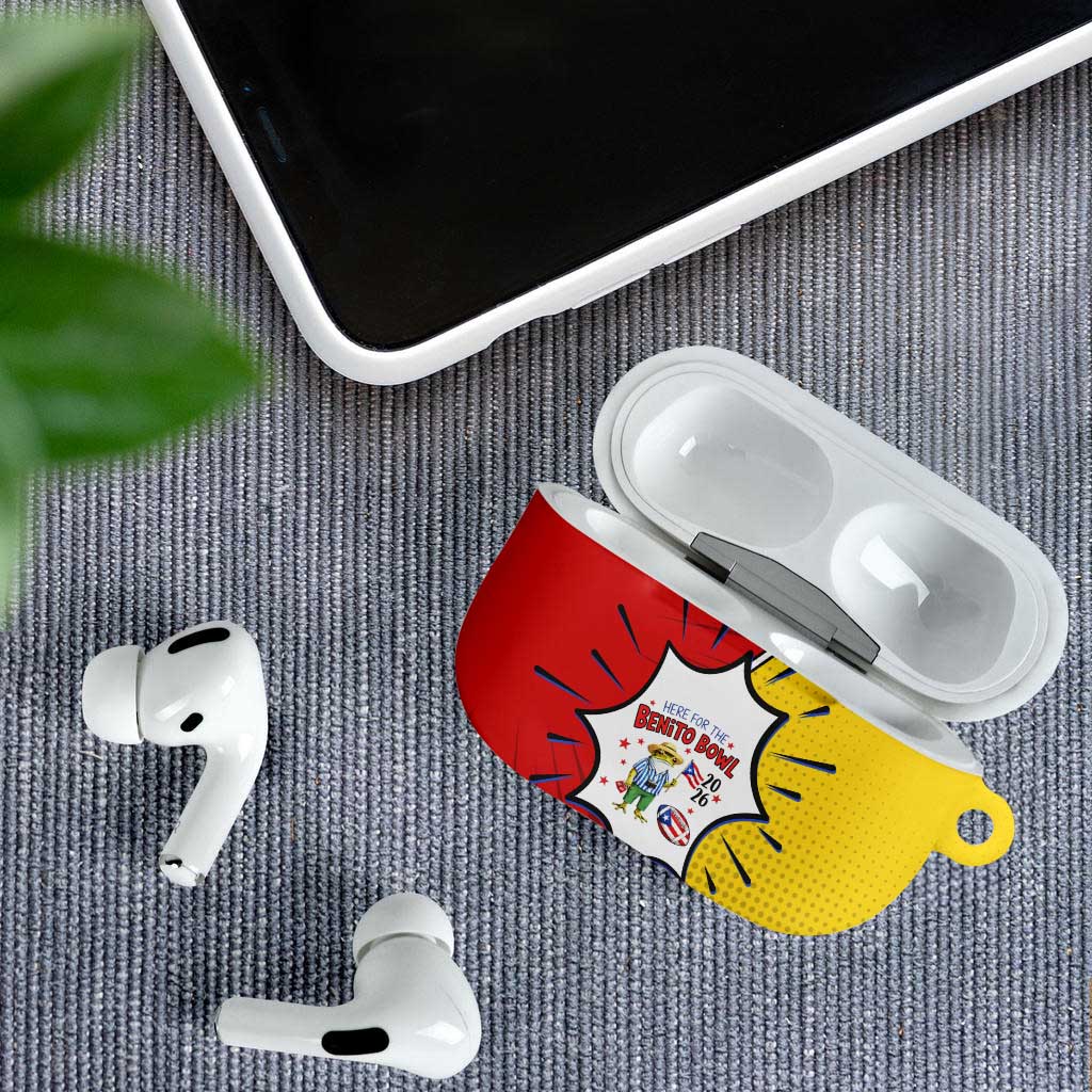 Benito Bowl Puerto Rican Frog AirPods Case Playful Pop‑Culture Game Day
