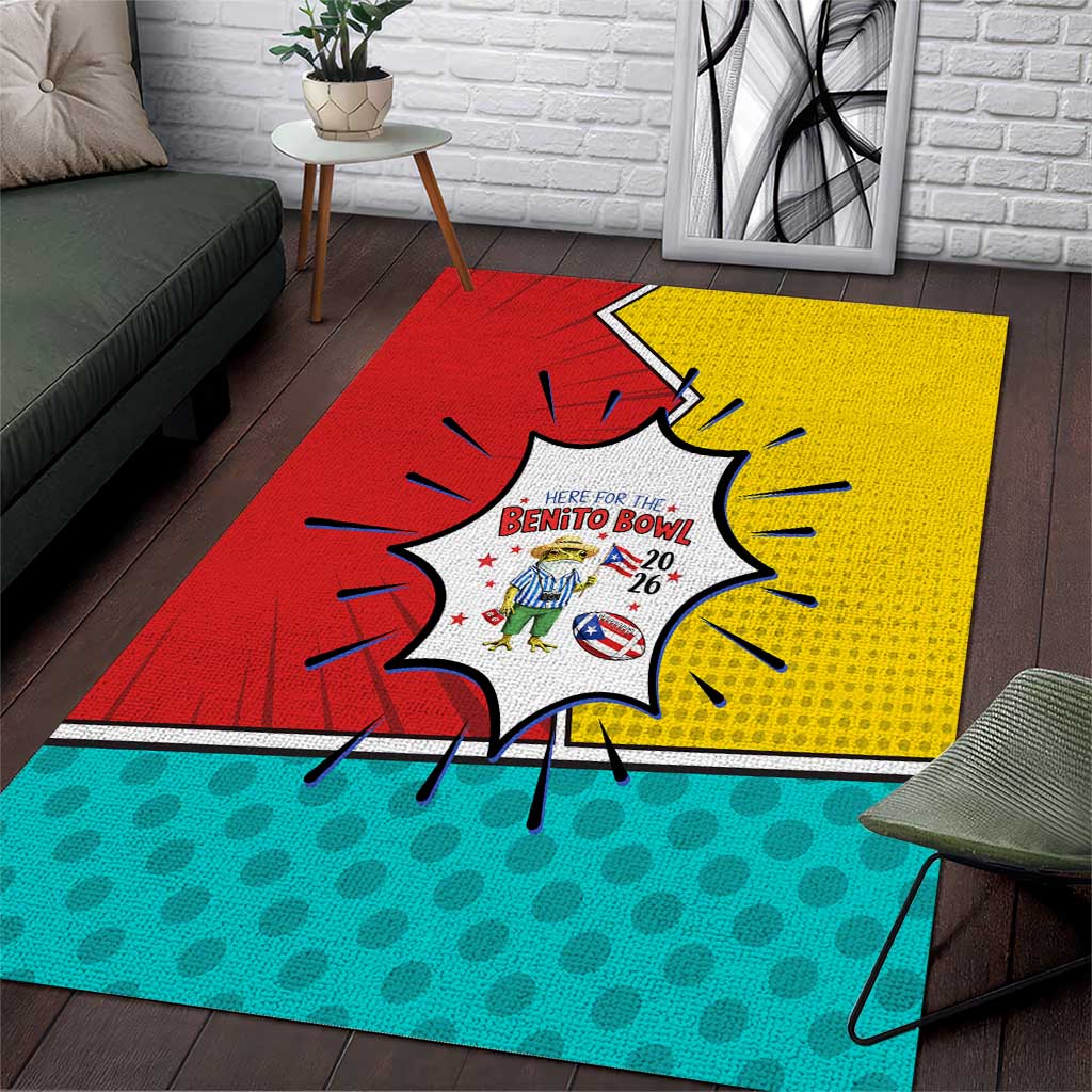 Benito Bowl Puerto Rican Frog Area Rug Playful Pop‑Culture Game Day