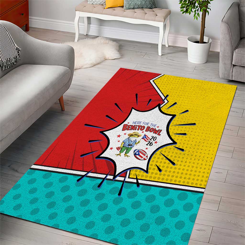 Benito Bowl Puerto Rican Frog Area Rug Playful Pop‑Culture Game Day